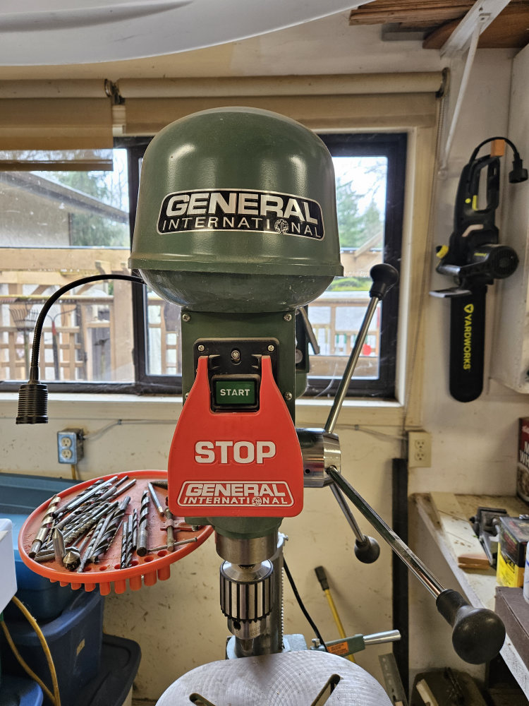General International 1 HP Floor Drill Press
