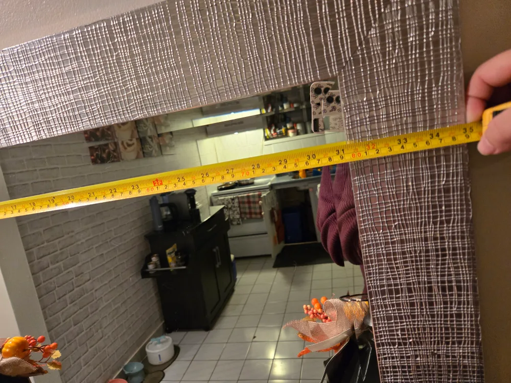 Large Silver Framed Mirror image indicator(9)