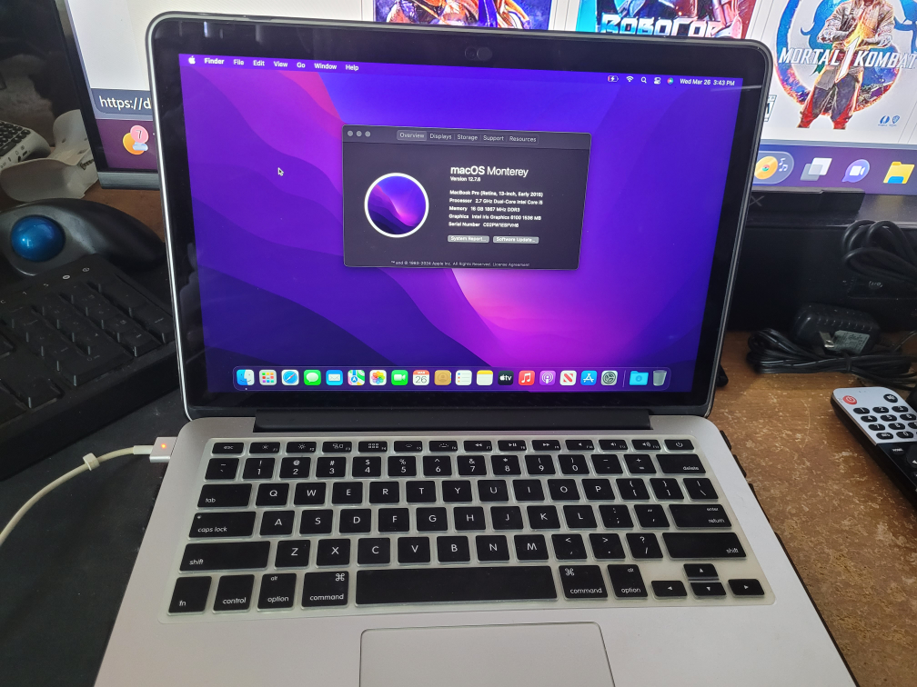 MacBook with power supply - photo 3