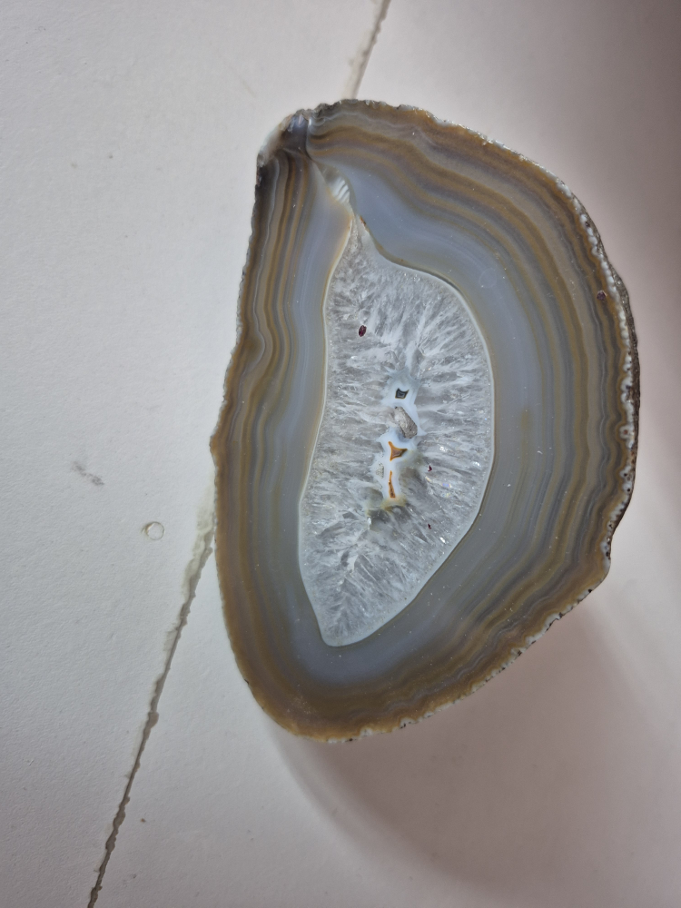 Agate Geode Slice Specimen