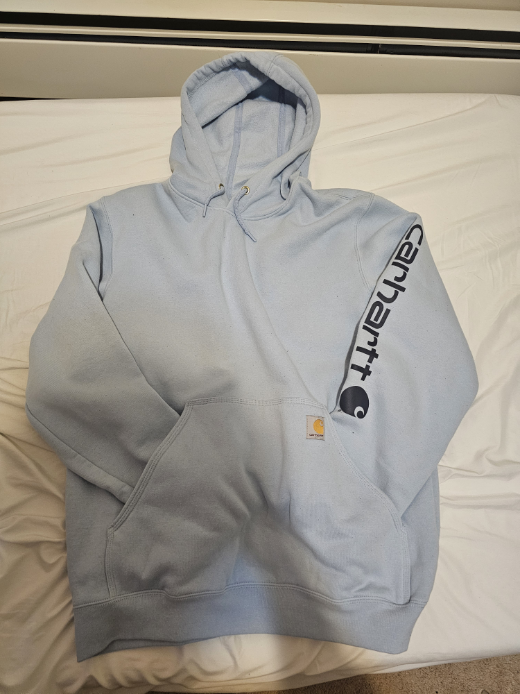 Carhartt Men's Loose Fit Hoodie - Light Blue - Size L - photo 2