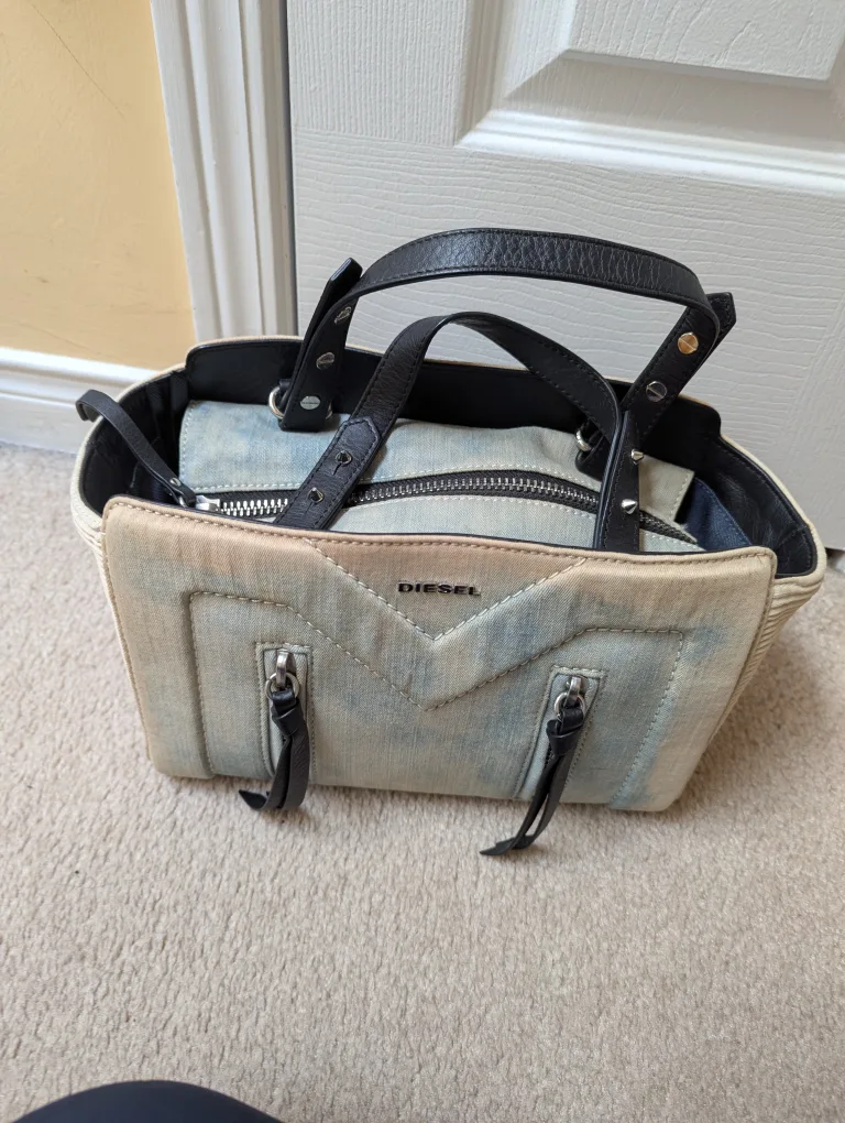 Diesel Light Blue Denim Handbag image indicator(4)