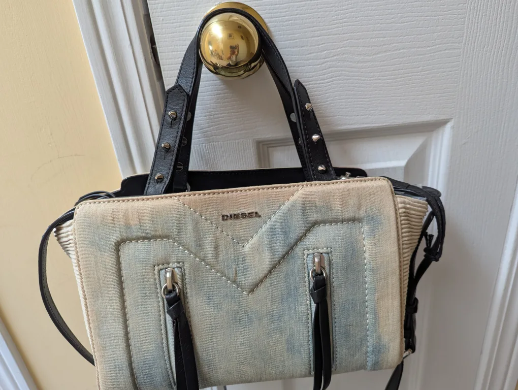 Diesel Light Blue Denim Handbag image indicator(8)
