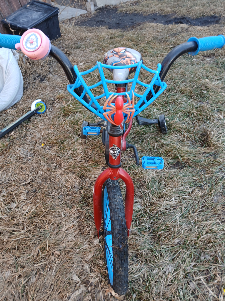 Spiderman bike little kid in Kingsland