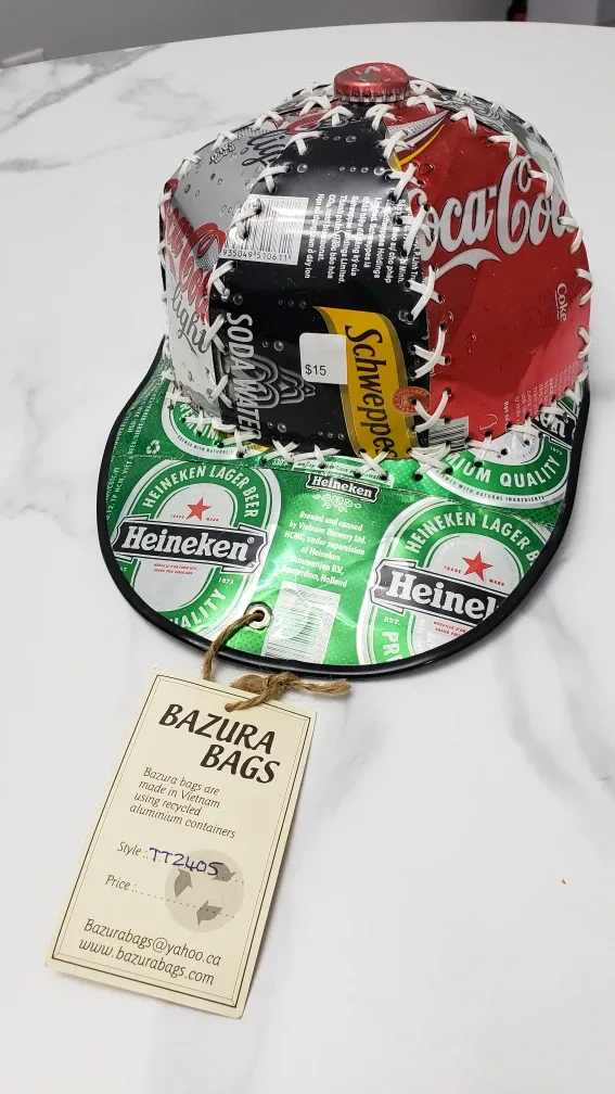 Bazura Bags Recycled Can Baseball Cap image indicator(2)