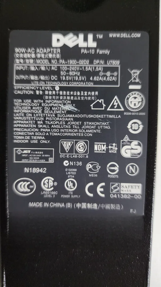 Dell 90W PA-10 Family Laptop Power Supply image indicator(3)