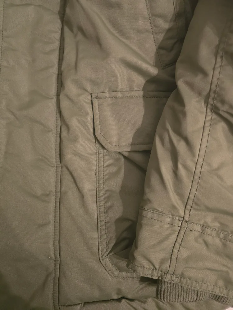 Men's Gap Olive Green Winter Parka Jacket Size M image indicator(2)