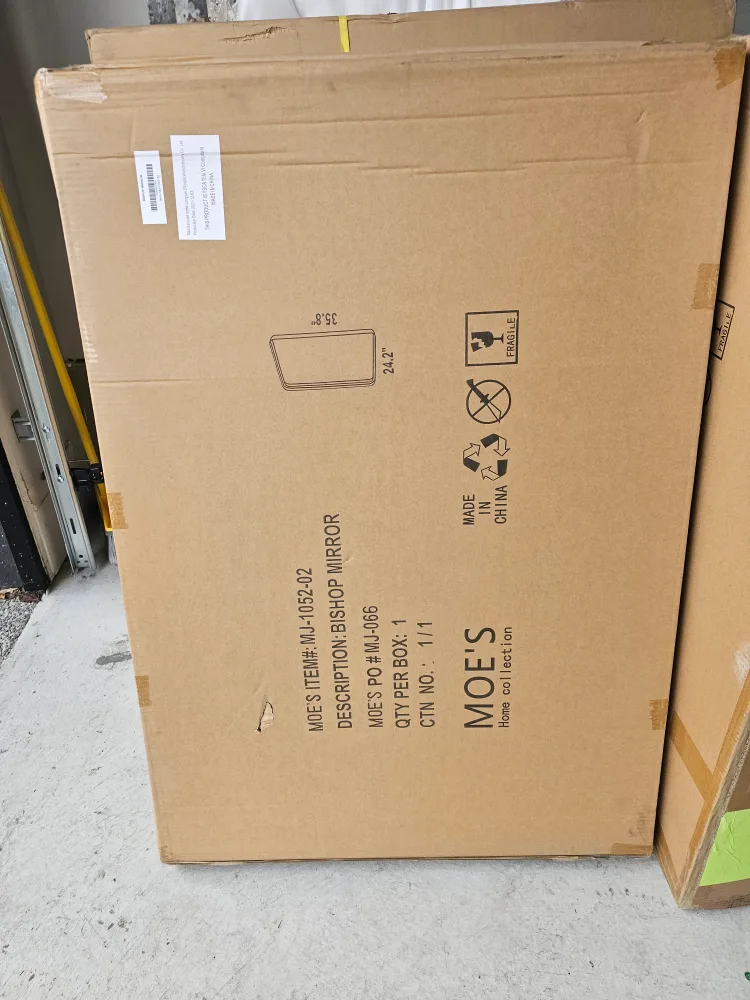 Modern Black Framed Mirrors by Moe's.  BNIB image indicator(3)