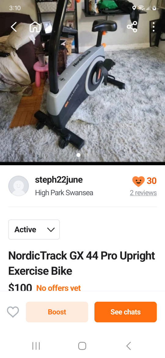 NordicTrack GX 44 Pro Upright Exercise Bike - photo 4