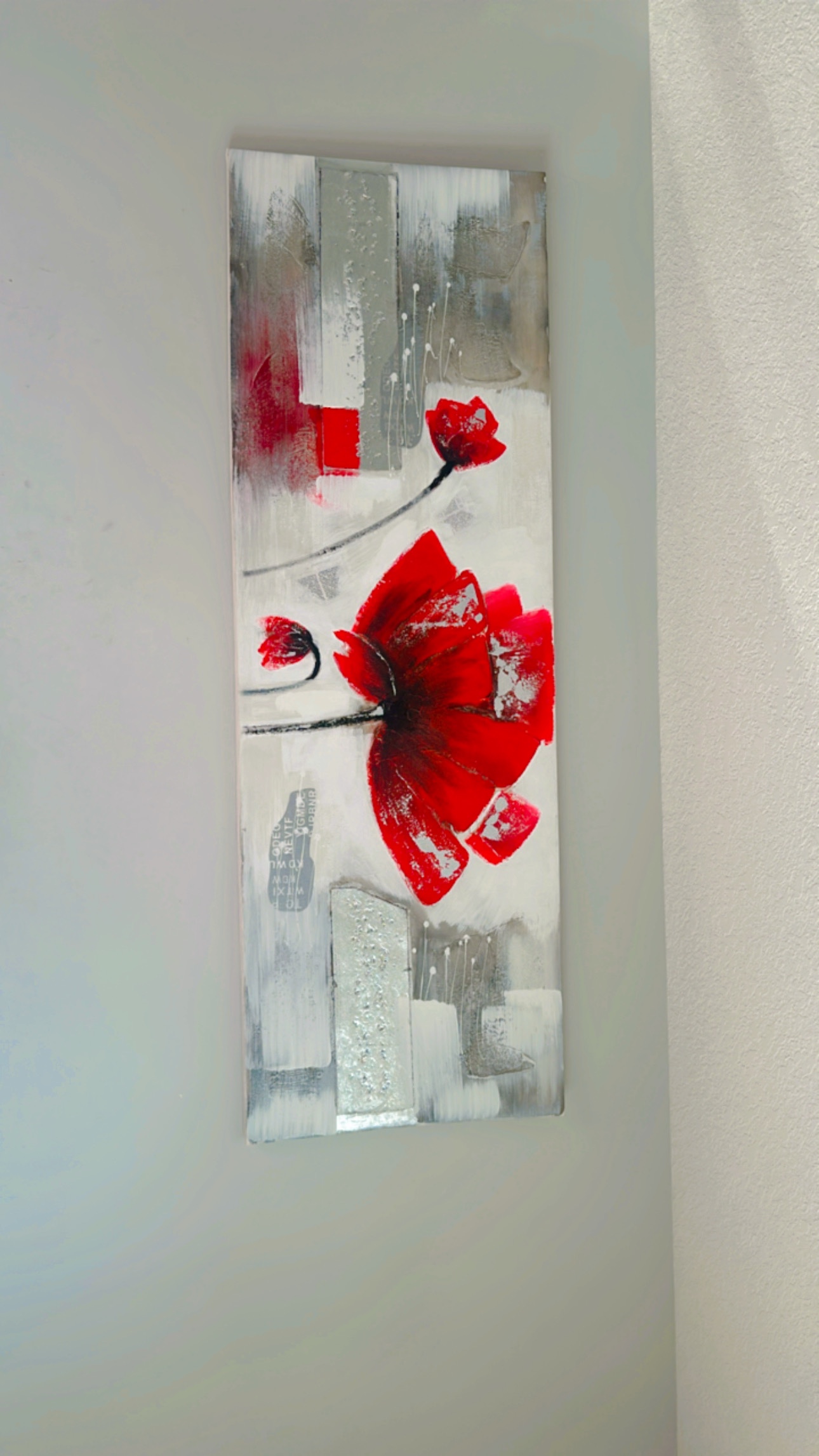 Red Poppy Flower Canvas Wall Art - photo 2