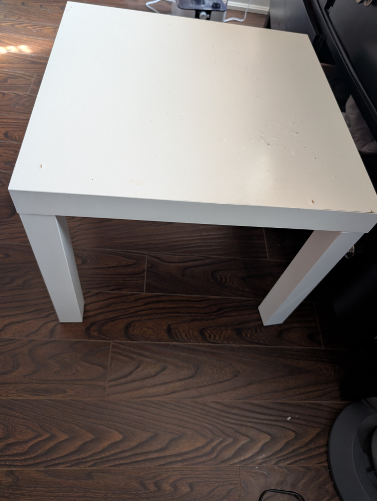 White Square End Table - photo 2