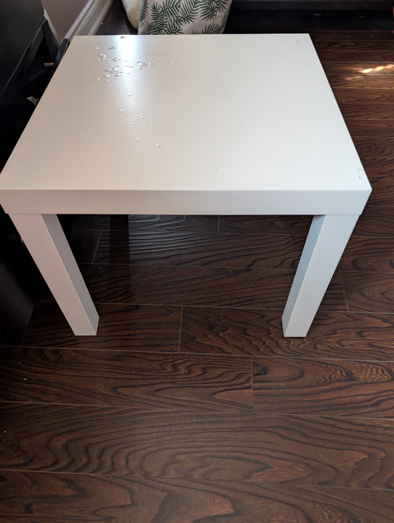 White Square End Table - photo 3