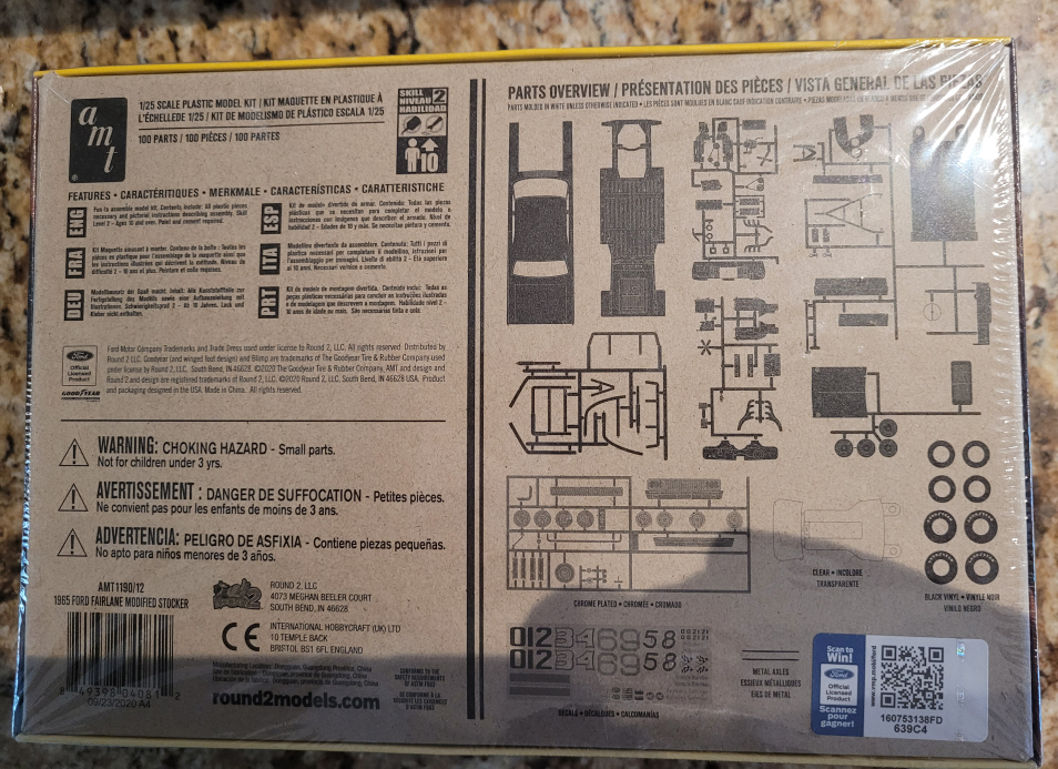 AMT 1965 Ford Fairlane Modified Stocker 1/25 Scale Model Kit - photo 4