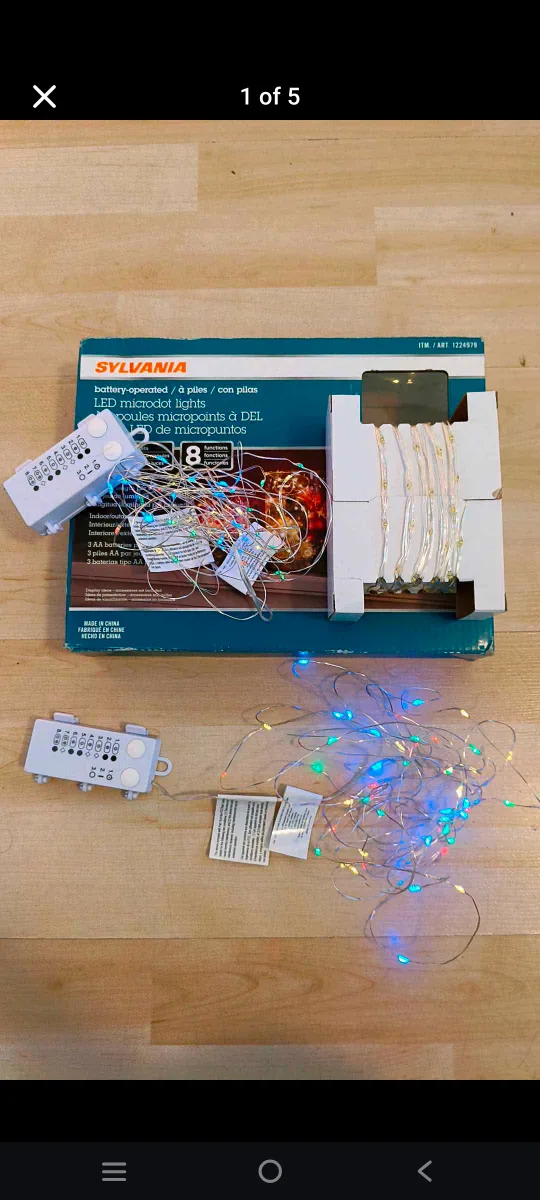 Sylvania Battery-Operated LED Micro Lights image indicator(2)