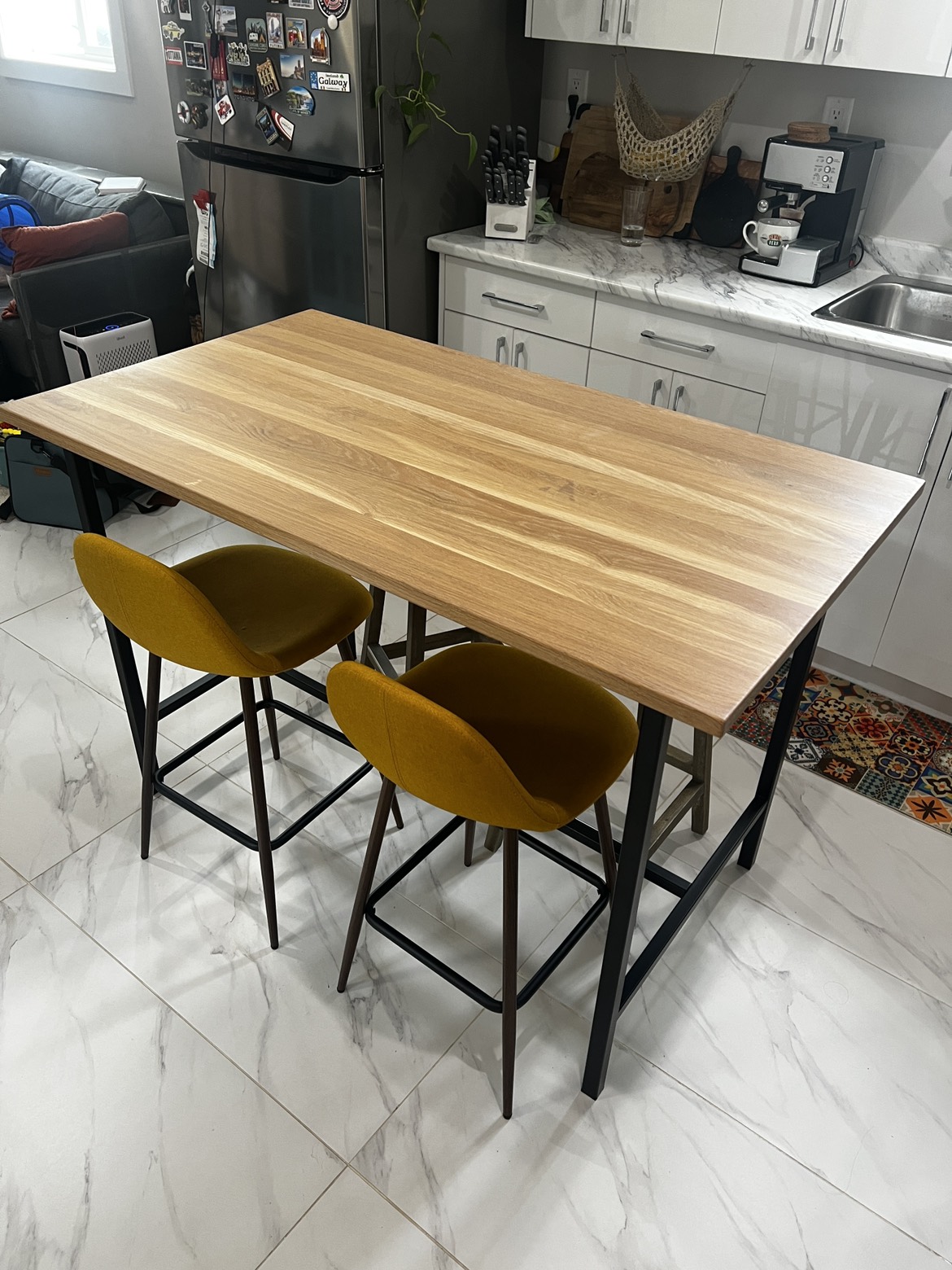 EQ3 solid oak table - photo 2