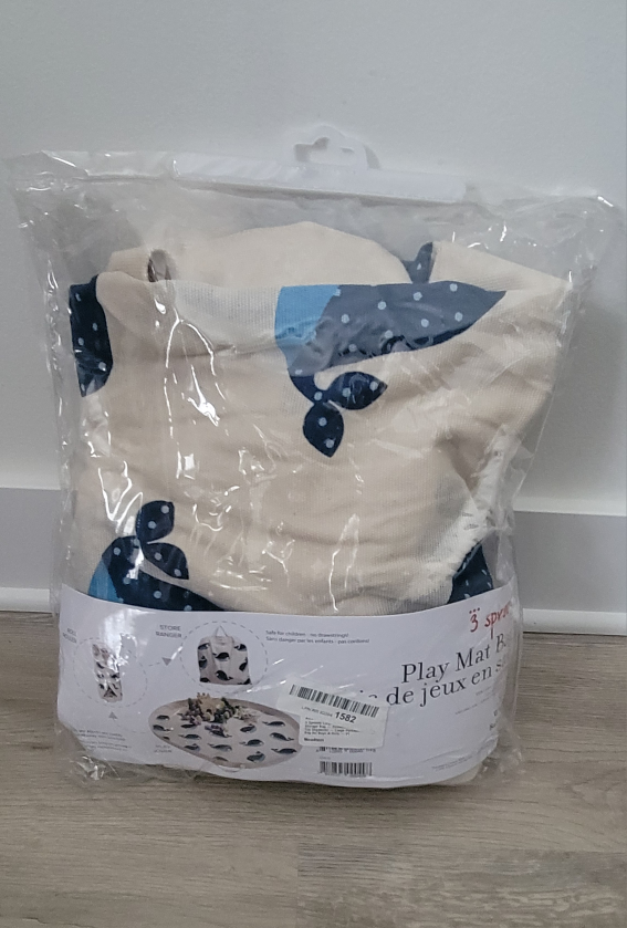 3 Sprouts - 2 in 1 - Play Mat and Toy Storage Bag - Whale - photo 4