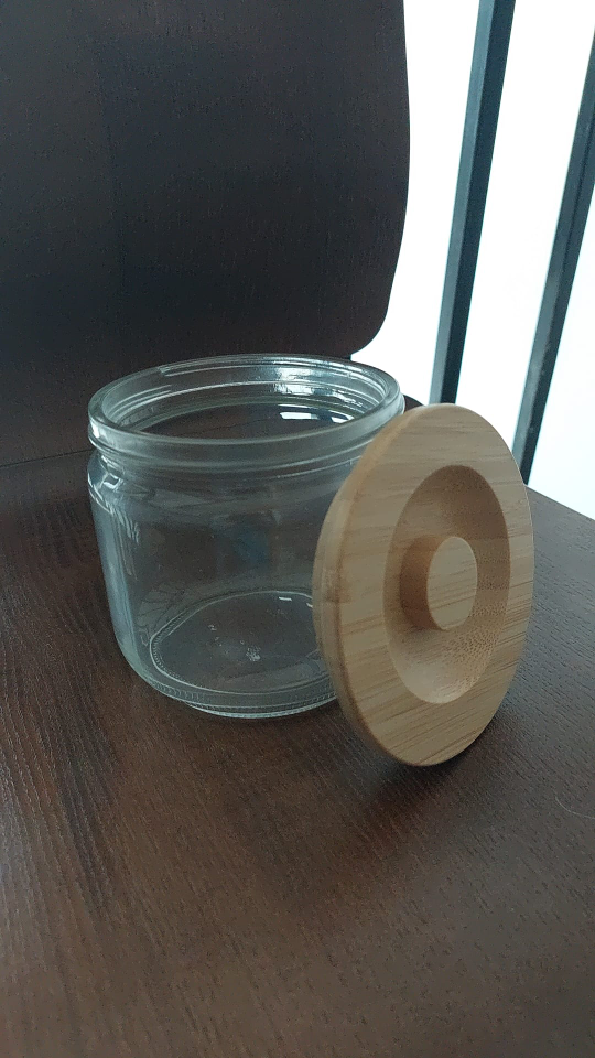 Set of Four Glass Jars with Bamboo Lids - photo 2