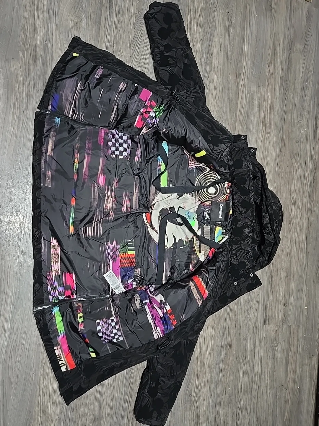 Desigual Mickey Mouse 100th Anniversary Puffer Jacket - Size M image indicator(4)