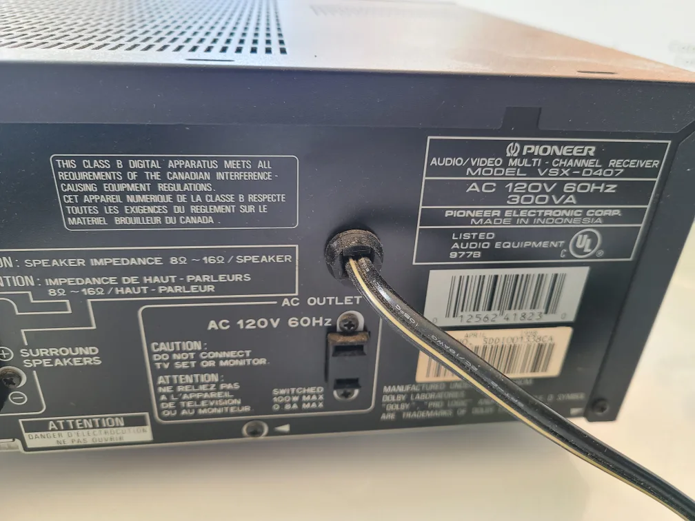 Pioneer VSX-D407 7.1-Channel Digital AV Receiver image indicator(4)