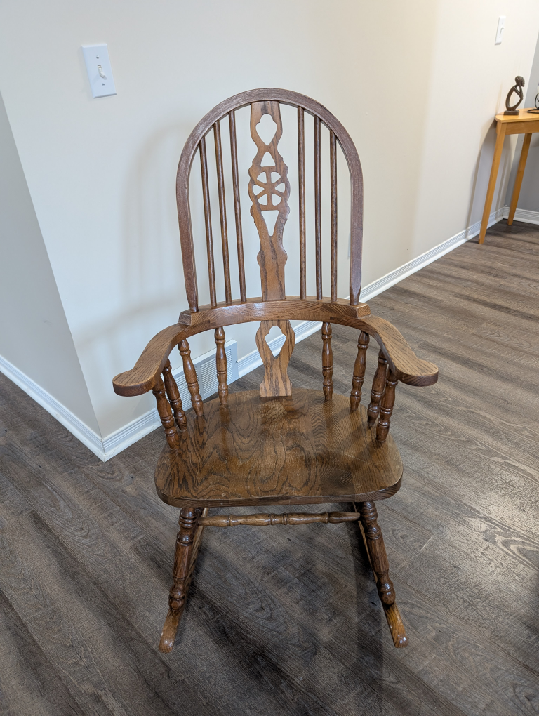 Vintage Wooden Rocking Chair