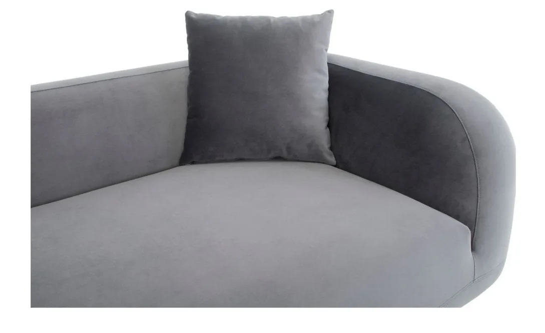Deleuze Chaise Lounge - Contemporary Grey Velvet image indicator(6)