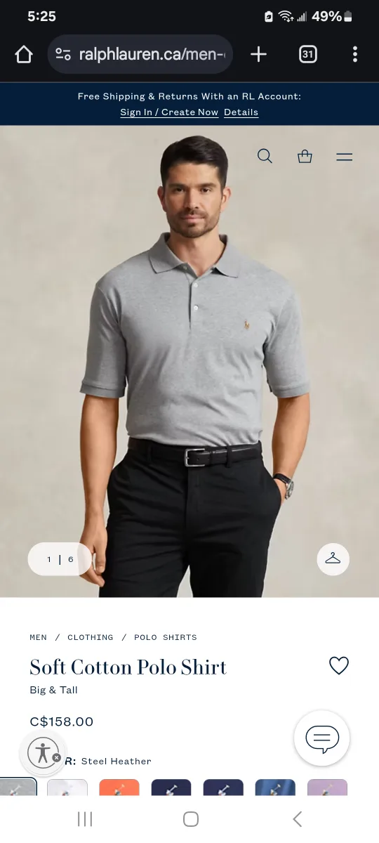 Polo by Ralph Lauren Pima Soft Touch image indicator(5)