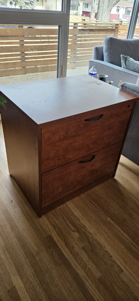 Computer Desk with Lateral Filing Cabinet