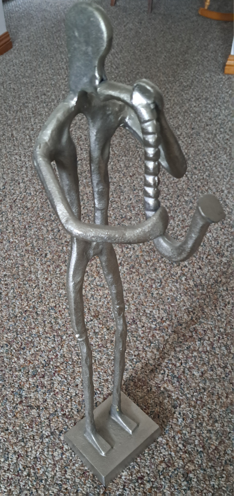 Metal Saxophone Player Sculpture - photo 2