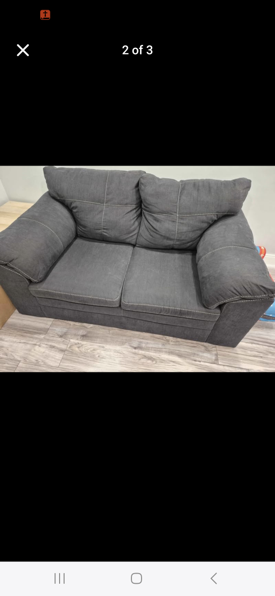 Dark Grey Loveseat - photo 3