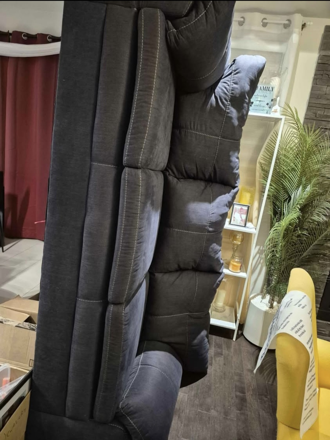Dark Grey Loveseat - photo 4