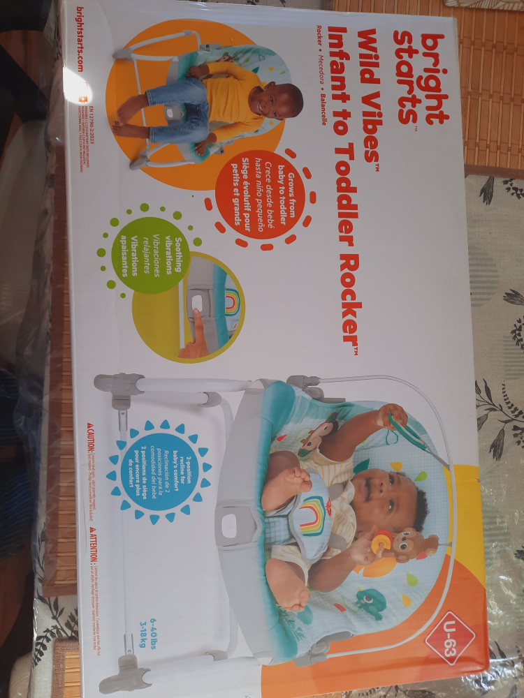 Bright Starts Wild Vibes Infant to Toddler Rocker - photo 2