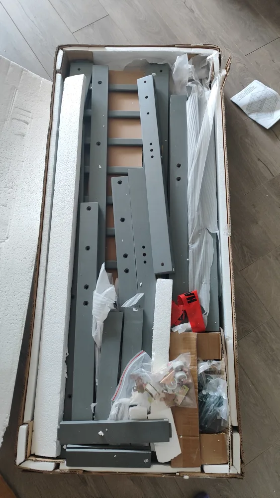 Grey Twin over Full Bunk Bed with Drawers - Unassembled image indicator(5)