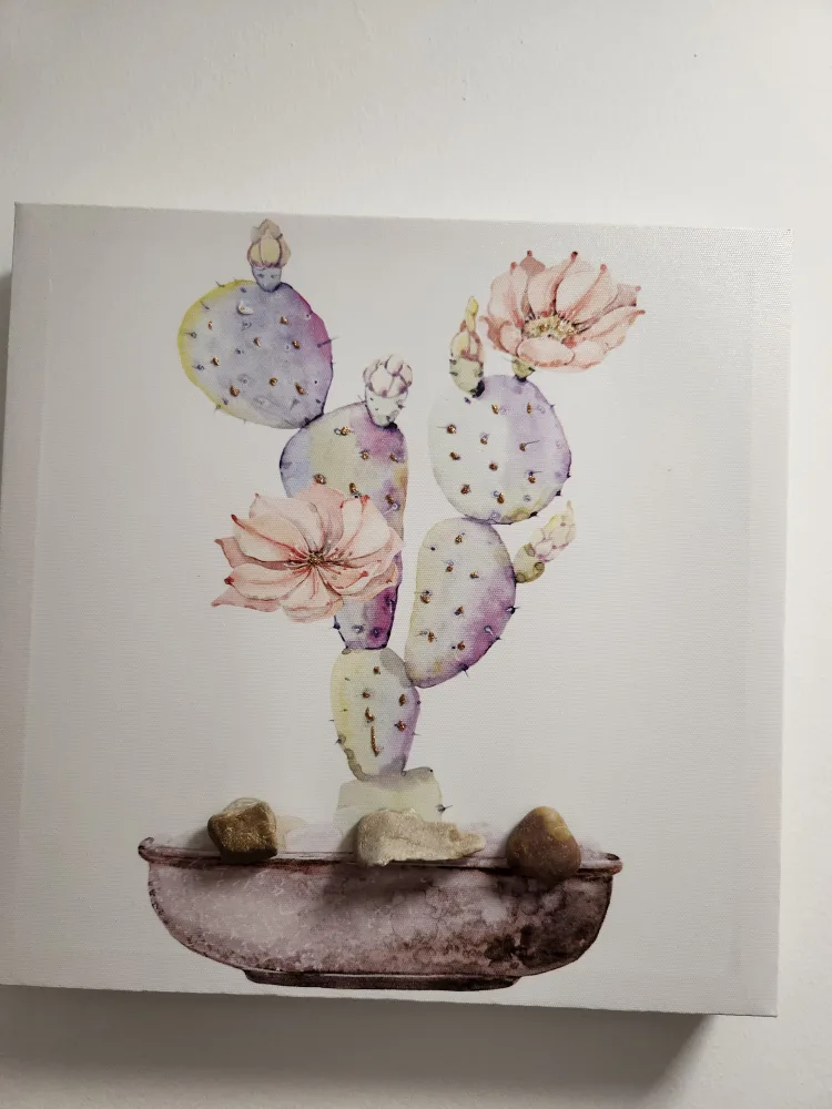 Set of 4 Cactus Canvas Wall Art Prints image indicator(3)