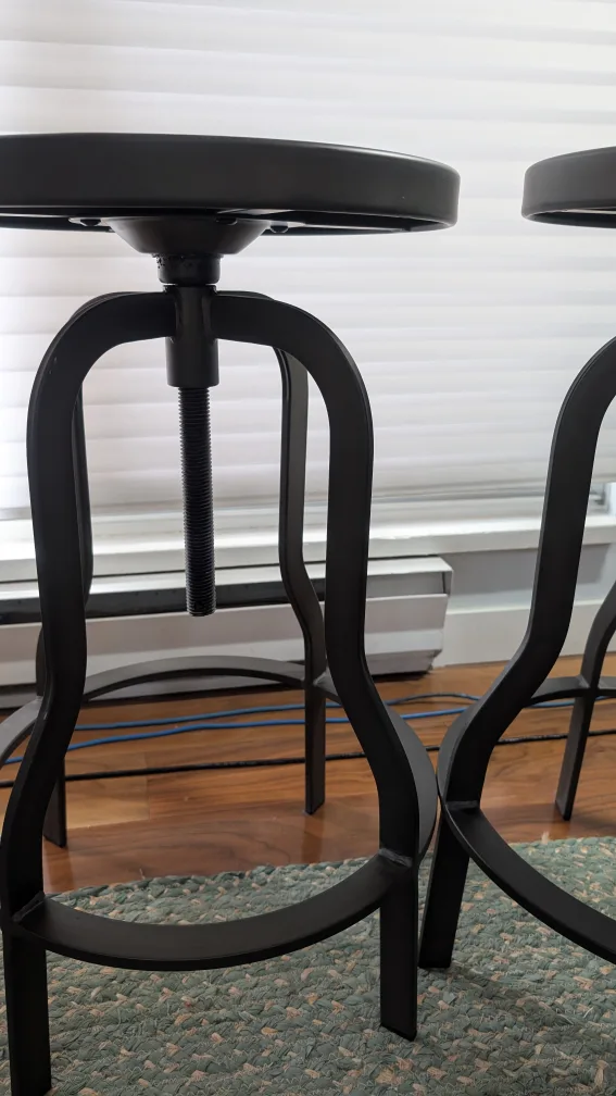 Structube Robin adjustable iron stools image indicator(2)