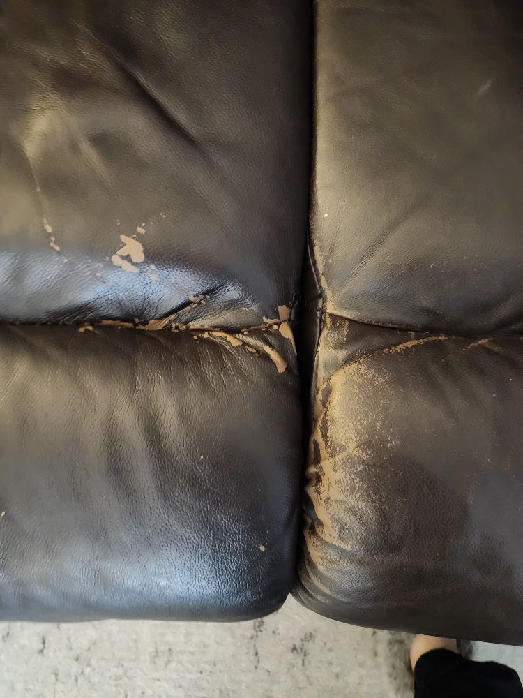 Reclining Leather Sofa and Loveseat Set - photo 3