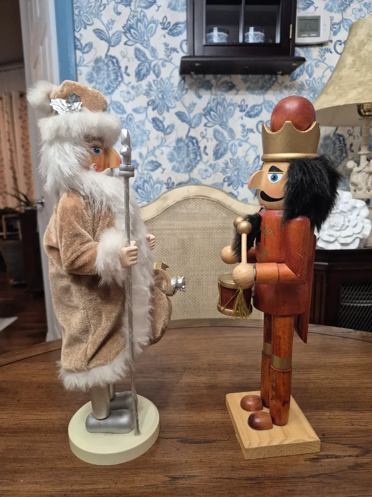 Set of Two Christmas Nutcrackers: Santa and Drummer image indicator(2)