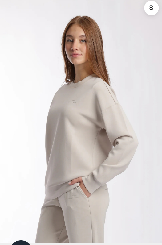 Beige Lazy pants Crewneck Sweatshirt - photo 3