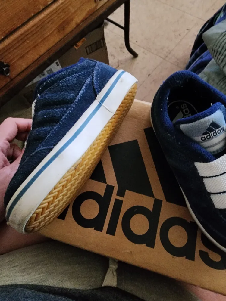 Infant Adidas Tennis Sue I Size 20 Blue Sneakers image indicator(2)