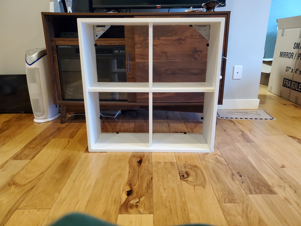 White Cube Storage Shelf