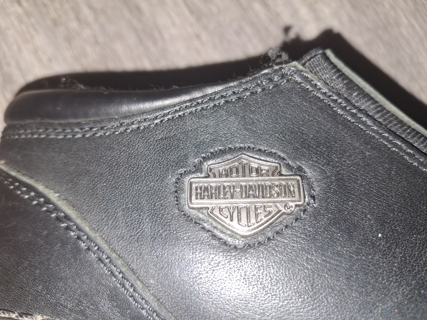 Harley Davidson Black Leather Zip-Ups