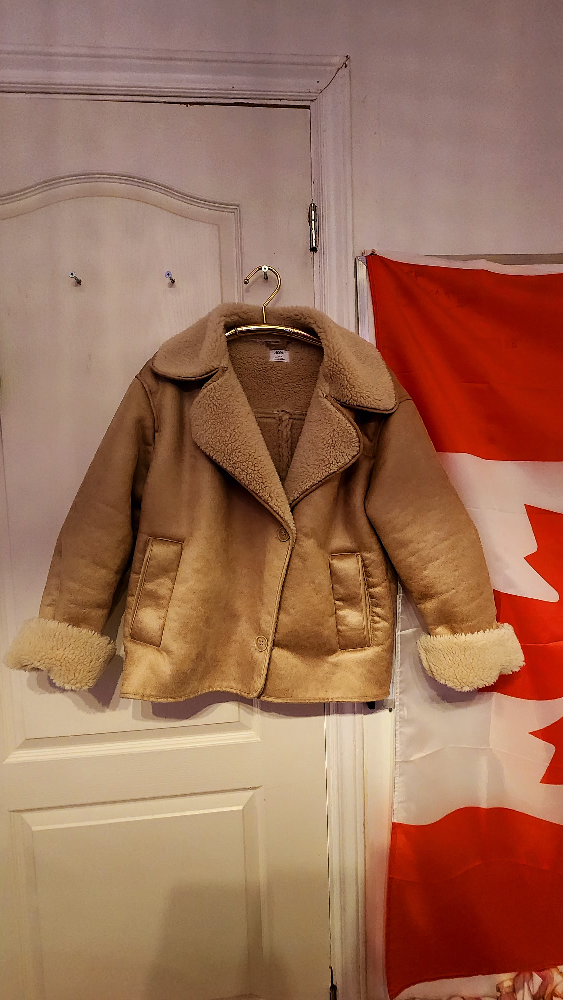 Tan Faux Shearling Jacket