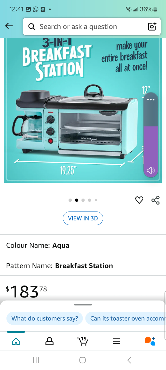 Nostalgia Retro 3-in-1 Breakfast Station - Aqua - photo 4