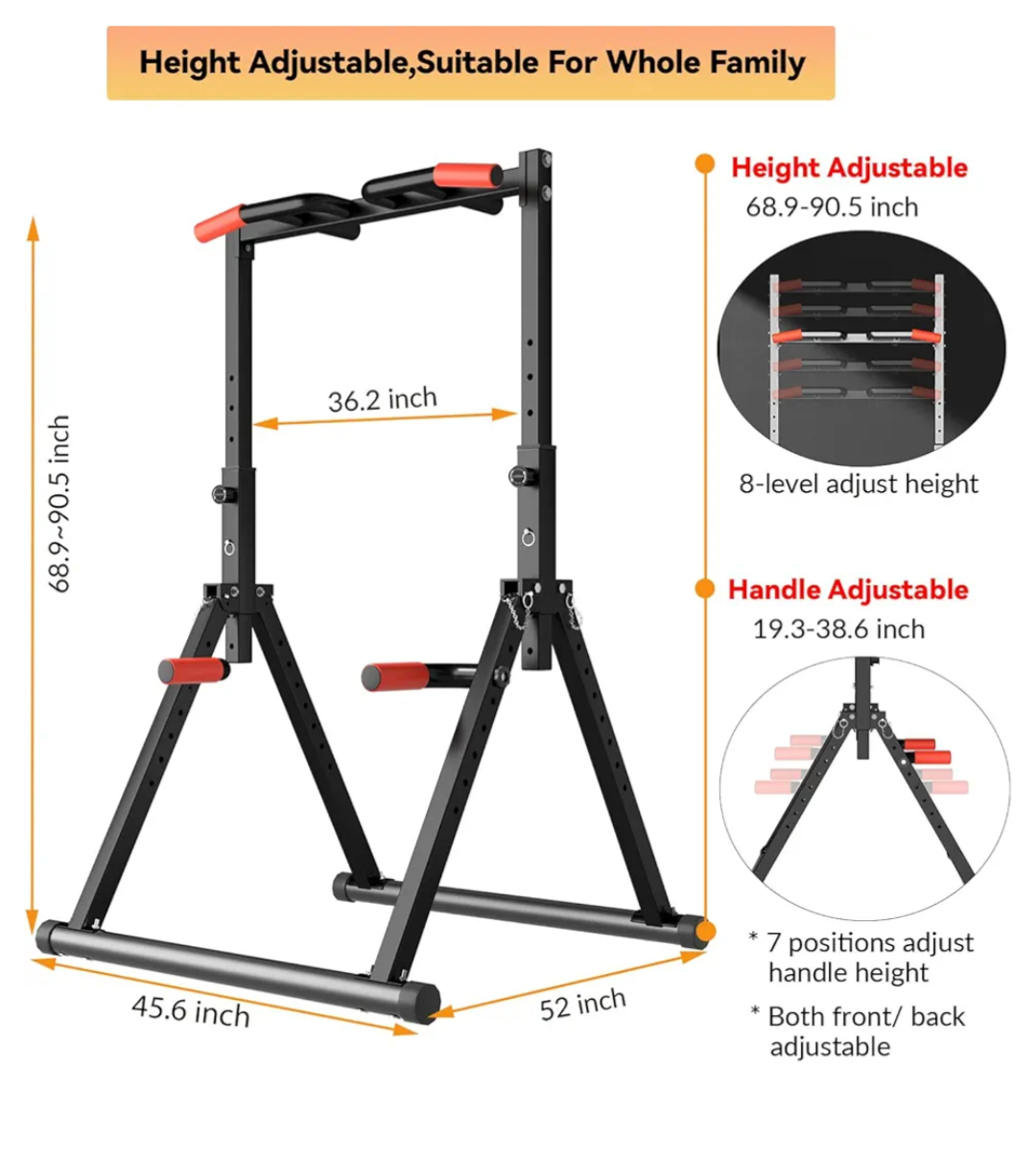 Adjustable Height Pull-Up Bar (foldable)