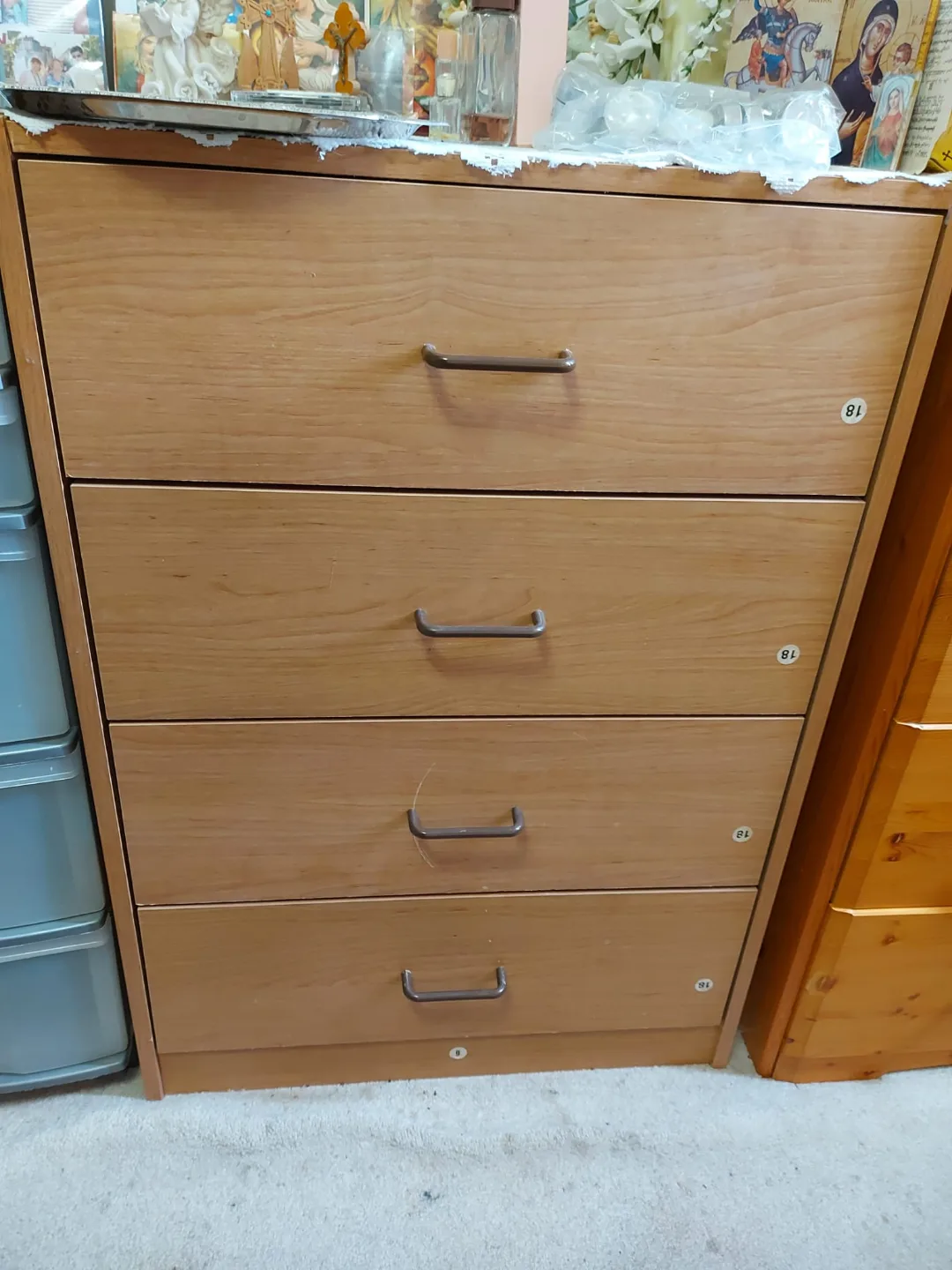 Four-Drawer Wooden Chest thumbnail