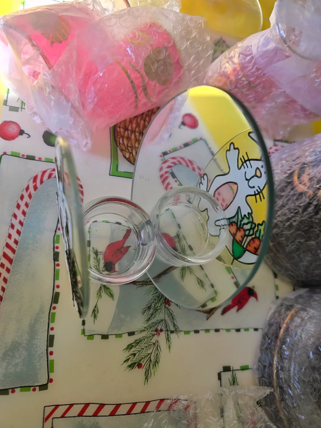 ���💚🌱Adorable Bunny Tea Light Holder image indicator(3)