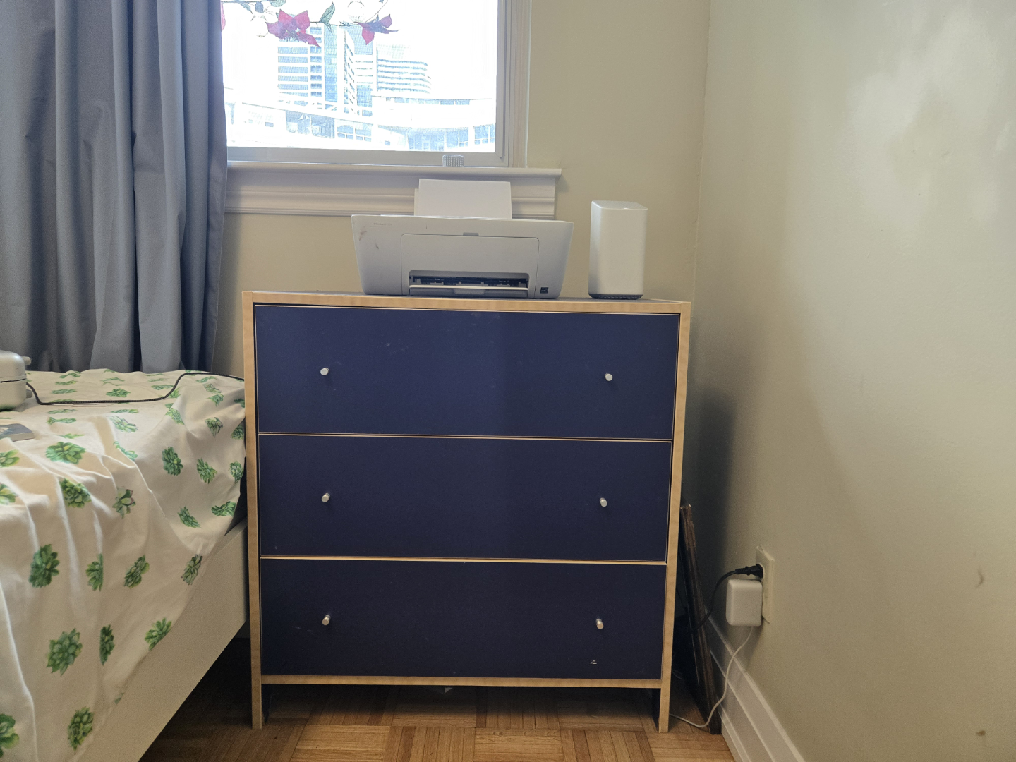 Three-Drawer Dresser - Dark Blue
