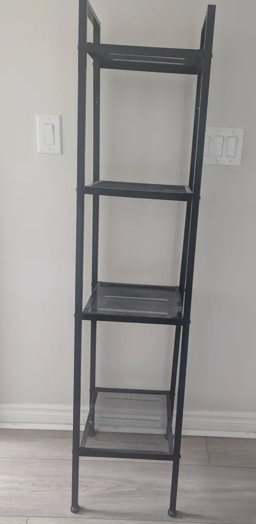 Black Metal 4-Tier Shelf thumbnail