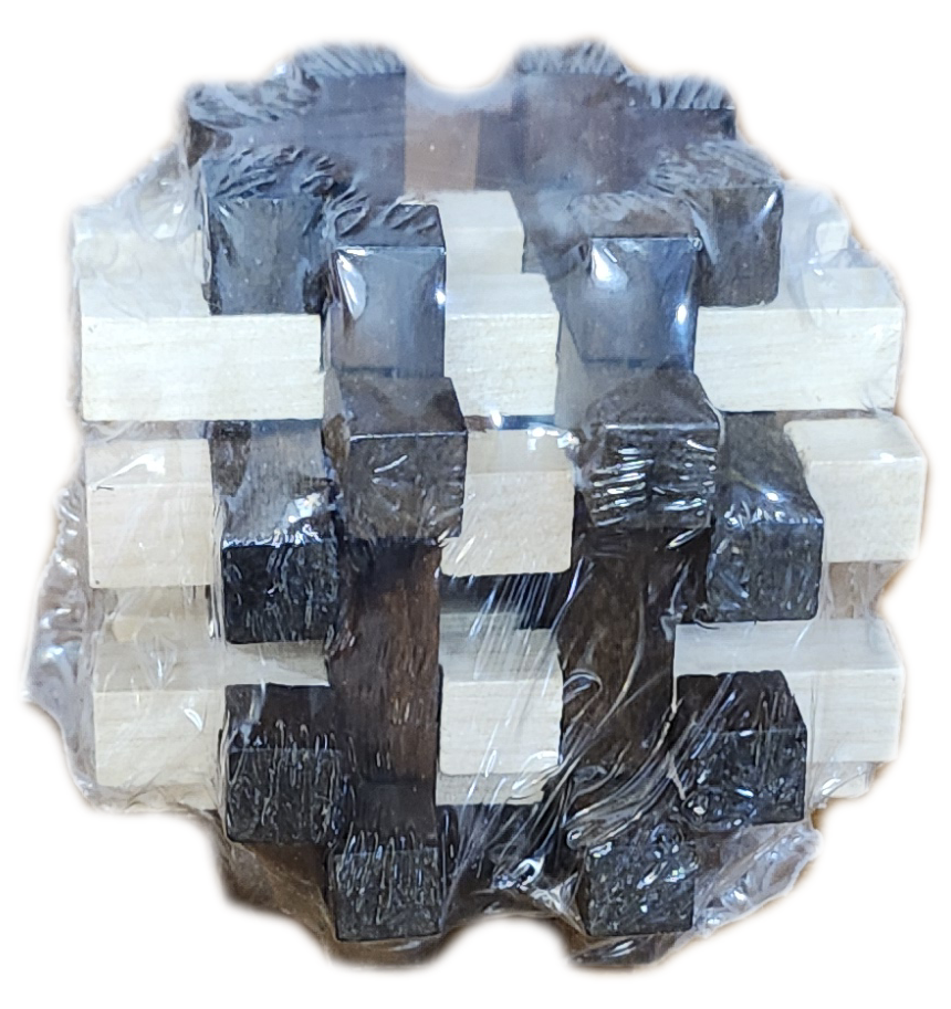 Lot of 4 Wooden Brain Teaser Puzzles - photo 2