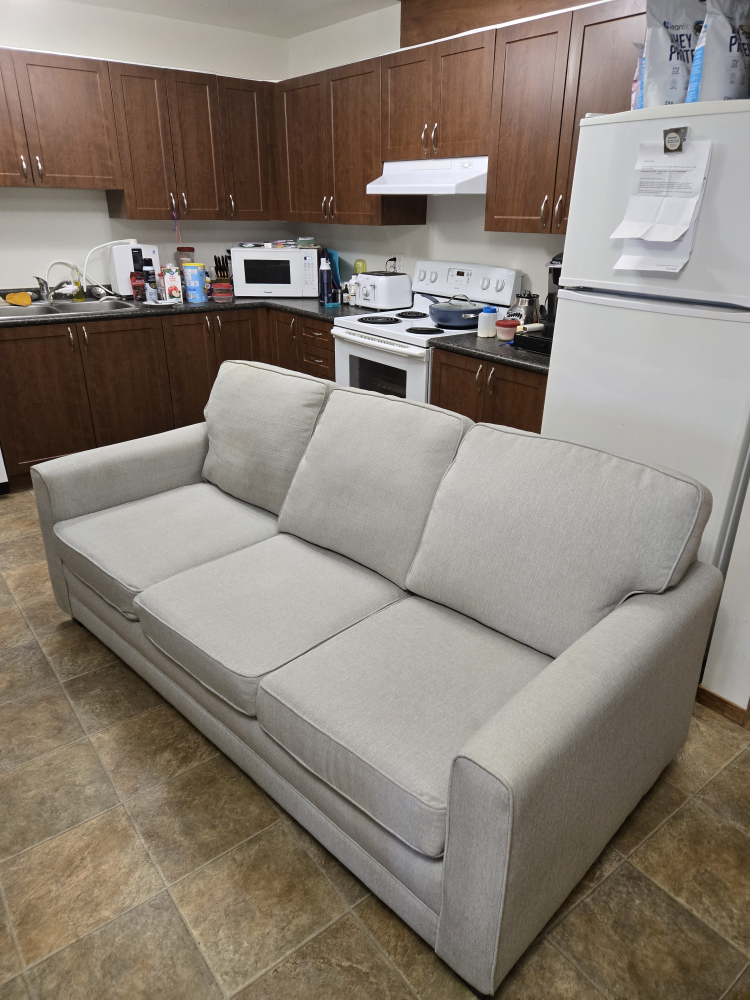 Light Grey Three-Seater Sofa - photo 3
