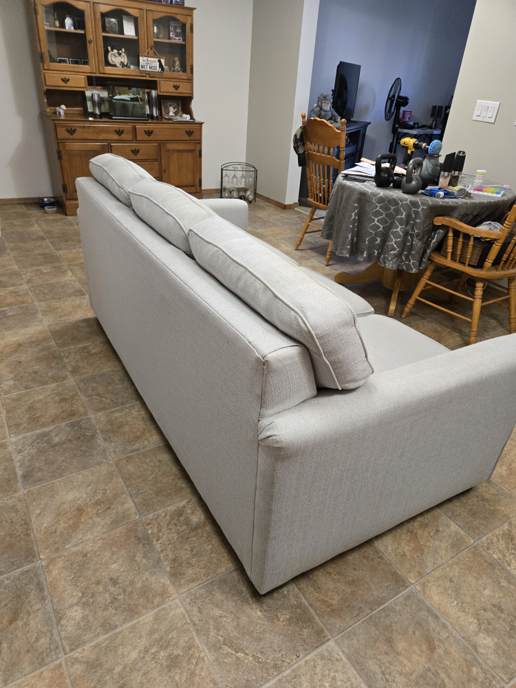 Light Grey Three-Seater Sofa - photo 5